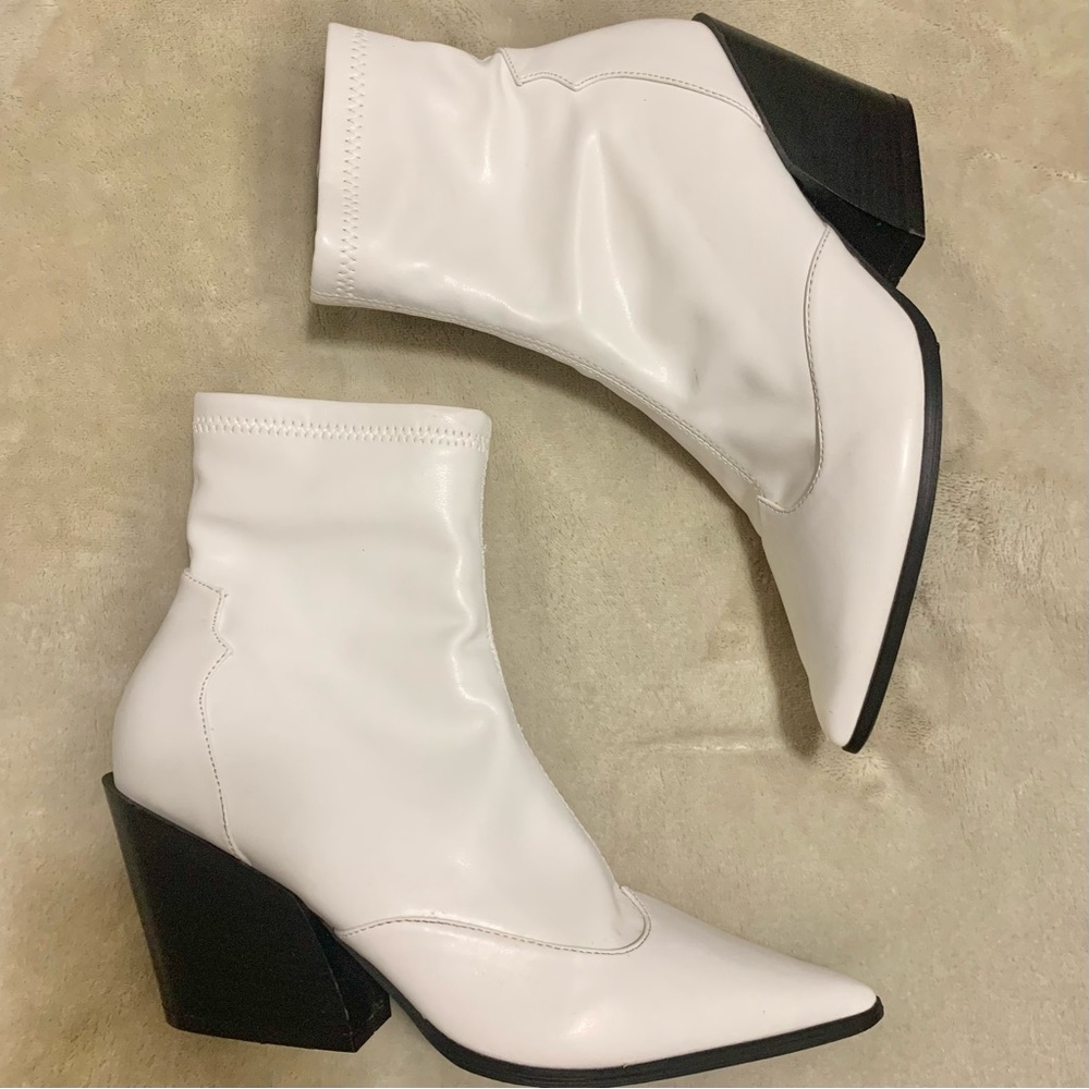 White cowgirl booties
